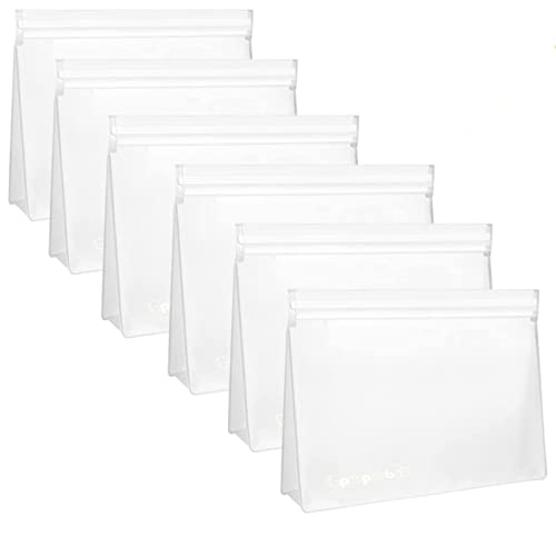Gpurplebud Clear Toiletry Bags, Peva Material Leakproof Zipper Bags, Security Approved Travel Makeup Cosmetic Bags For Women Men 6 Pack #TOP7