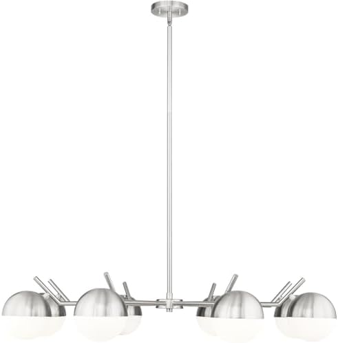 Z-Lite 7517-8 Realm Sphere 8 Light 44" Wide Chandelier - Brushed Nickel