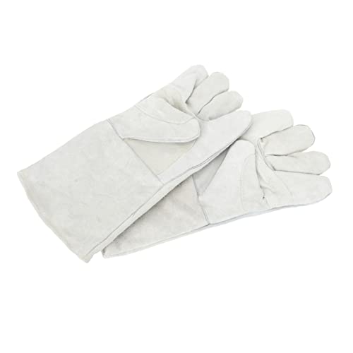 DOITOOL Protective Mittens Welding Gloves Fire Heat Resistant Extra Length Breathable Comfortable Cowhide Gloves