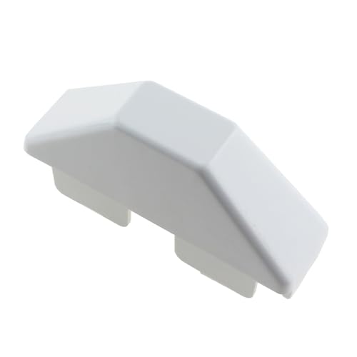 RLECS 6PCS 7/8 x 3inch White PVC Fence Post Cap Guardrail Column Cap Suitable for Standard Vinyl Fence Picket Posts