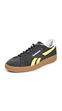 Reebok Men's Club C Grounds UK Tennis Shoes Black/Electricyellow/Gum, Size 13