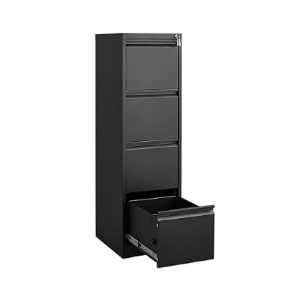 WYMCHMSX 4 Drawer ,File Cabinet ,Storage Cabinet ,Metal, Organizer,with Lock,Home, Office,