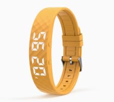Sifxouped Reloj despertador con vibración en la muñeca, despertador silencioso con 8 alarmas, pulsera de vibración portátil para personas que duermen profundamente, sordos, niños, rastreador de