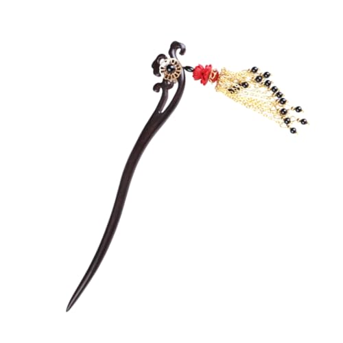 NOLITOY ヘアピン ヴィンテージヘアアクセサリー かんざしレトロ 古代のかんざし 手作りヘ ック 伝統的なヘ ック 漢服のヘアアクセサリー 古代の風習 かんざし 髪箸 黒檀