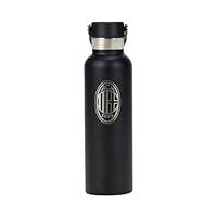 AC Milan Thermosflasche, 0,6 l, Schwarz, offizielles Produkt