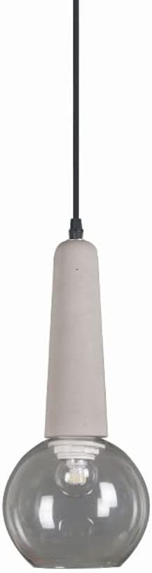 Lampe suspendue industrielle ciment pour ambiance ferme rétro