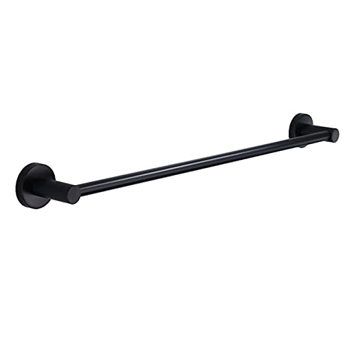 Porte-serviettes mural noir extensible 30-120cm acier inoxydable étanche