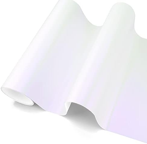 Matte Pearl White to Purple Car Vinyl Wrap Self Adhesive Sticker Decal Sheet with Air Release Channel 4"x8" (10cmx20cm) Sample