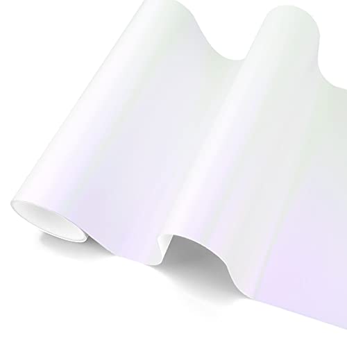 Matte Pearl White To Purple Car Vinyl Wrap Self Adhesive Sticker Decal Sheet With Air Release Channel 4"X8" (10Cmx20Cm) Sample #TOP4