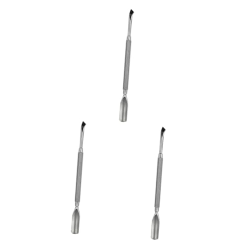 NULYLU 3 Pcs Cuticle Removing Preparations Nail Cuticle Pusher Stick for Nail Art