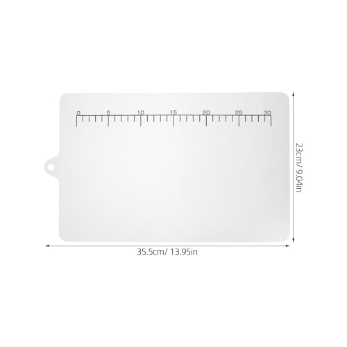 JECOMPRIS Acrylic Cutting Board with Scale, Small Food-Grade Chopping Board for Kitchen and Fruit Cutting, Safe Kitchen Accessory for Precise Food Preparation - Image 4