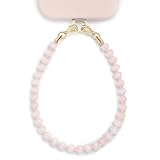 POSADINA Natural Stone Phone Charm, Beaded Healing Phone Wrist Strap, Handmade Cellphone Chain Lanyard with Tether Tab