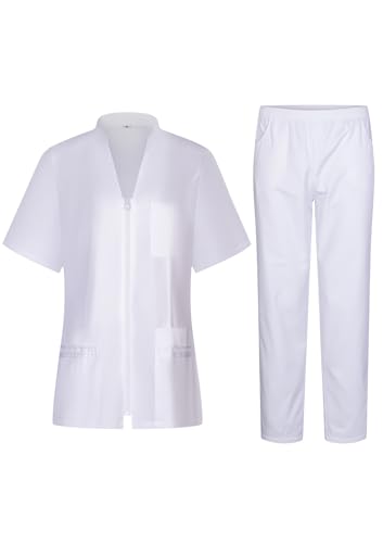 Victory Pack Uniformes Sanitarios Mujer medicos clinicas - 702-8312 (Blanco -2B, M)
