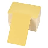 150 Pezzi Kraft Paper, Biglietti da Visita di Carta, Carta Kraft, Carta di Messaggio Vuoto per Parole Appunti Graffiti Ufficio Regalo Fai Da Te - 8,9x5,2 cm/3,5x2,04 Pollici, Giallo