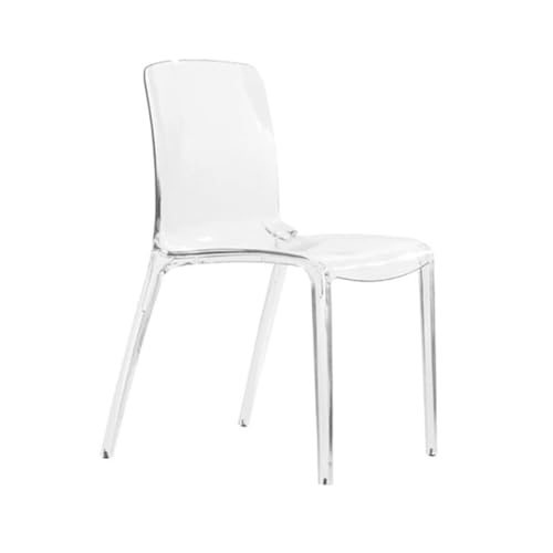 BYPIAOERZ Silla de Comedor de Respaldo de la Silla de Comedor de Lujo Moderno Silla de Cocina acrílica acrílica Silla Lateral