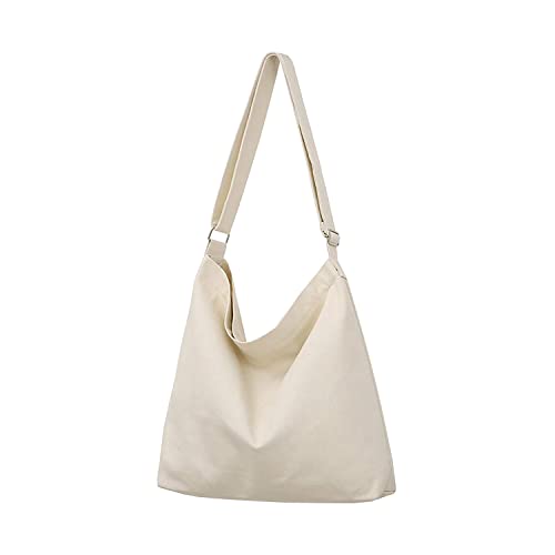 Image of Lify Women's Retro Large Size Canvas Shoulder Bag Hobo Crossbody Handbag Casual Tote - 1 Piece
