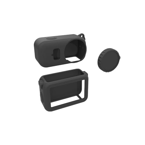 For DJI OSMO NANO カメラ本体保護ケース レンズ保護ケースに最適 シリコーン素材 傷防止 全面保護 耐衝撃 軽量 滑り止 持ち運びに便利 (ブラック)