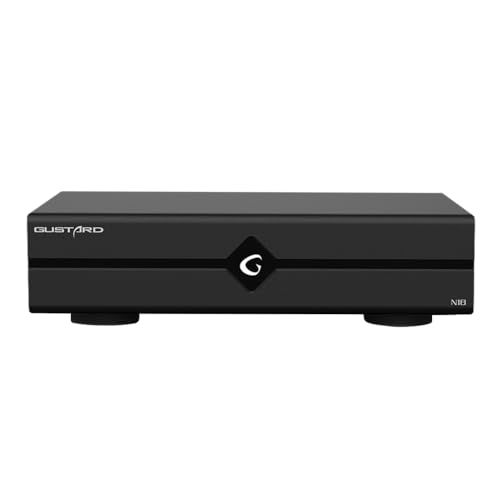 Image of Gustard N18 HiFi Audio Network Switch, 1*SFP Input, 2*LAN 10 /100 /1000M Ethernet Interface, High Performance Home Audio Network Switch for HiFi Audio Streaming(Black)