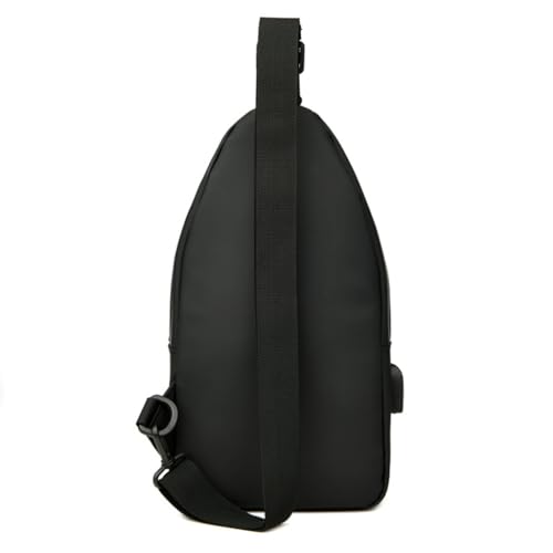 Mini sac sac de poitrine en cuir véritable et bandoulière