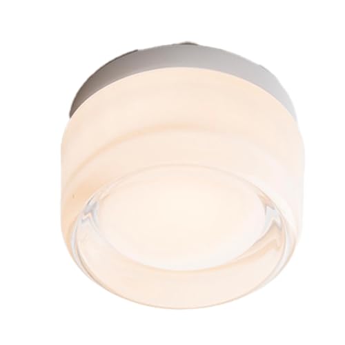 Kznifmk Lámparas de Pared LED para Dormitorio, Mesita de Noche, Interior, Exterior, Aplique Redondo LED, Accesorios de Iluminación, Luminaria de Fondo, Luz Acrílica, e