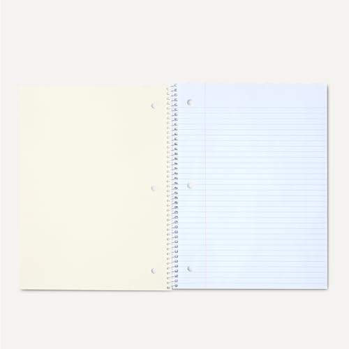 Image of Amazon Basics College-Ruled Spiral Notebook, For Work and School, 70 Sheets, 8 inch x 10.5 inch, Light Blue, 2-Pack