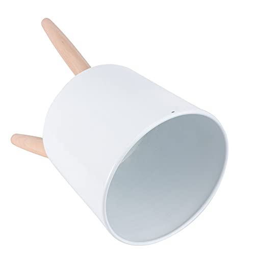 HEMOTON Blumentopf mit Beinen Eisen Pflanzentopf Holzbeinen Pflanzkübel...