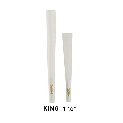 Vibes Pre Rolled Cones Classic 1.25" 3 Pack Of 6 Rolling Papers Total 18 Packing Tool Included - Rice #TOP3