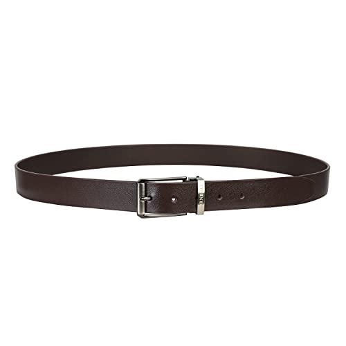 Image of HORNBULL Alan Mens Leather Belt | Brown Leather Belt For Men | Formal Mens Leather Belt