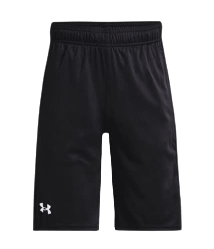 Under Armour Boys' UA Velocity Shorts (Black/White-001, Large)
