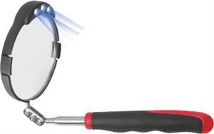 92034 Telescopic Mirror with LED Lighting, Round