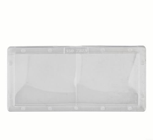 Honseadek Lente de soldadura de aumento de 1.97 x 4.25 pulgadas para casco de soldadura 075-300 grados, lente transparente de policarbonato compatible con inserto protector (150)