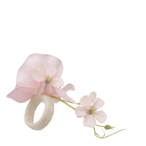 Rond de serviette orchidée papillon pour décoration de table mariage et dîner de fête chic