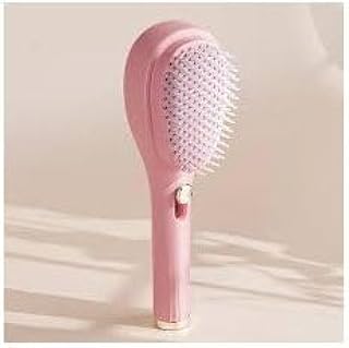 Dual-Sided Hair Brush with Self-Cleaning Feature for Detangling Reducing Static and Comfortable Grip for Everyday Hair Styling