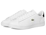 Lacoste Men's Carnaby Set Leather Sneakers, White/Black, 8