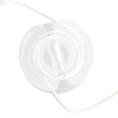Samuliy Enrolladores de cables para cables de carga, soporte adhesivo para cable de teléfono, soporte transparente para cables, enrollador de cables, organizador de cables de gestión de cables,