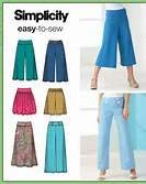 Patron jupes shorts et pantalons Simplicity 4237 taille 6 8 10 12 14