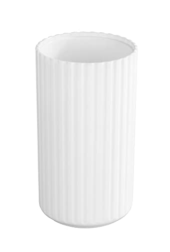 Allstar Gobelet Minas blanc - Porte-brosse à dents pour la brosse à dents et la pâte dentifrice, Polypropylène, 7 x 12 x 7 cm, Blanc Cover