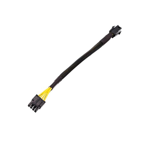 JZK Câble Adaptateur PSU ATX 4 pin vers 8 pin 20cm, câble convertisseur Adaptateur d'alimentation pour Carte mère ATX, convertir Le connecteur ATX 4 pin...