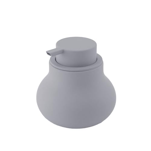 志成販売 - shesay - ぽってりした マットな質感のソープディスペンサー - 吸水コースター付き -【 泡タイプ:400ml 】【 GY:グレー 】