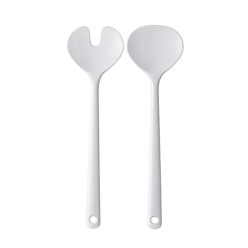 couverts à salade synthesis 2 pcs xl - blanc,