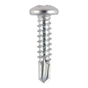 Self-Drilling TEK Screws, Metal Roofing and Framing Fasteners, Hex Head, Wafer Head and Pan Head (Pack of 20, 50, 100, 200, 500, 1000) (100, PAN - 4.2x13 (8x1/2))