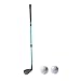 MotiveTech Golf Wedge Golf Chipper Club Retractable Beginners with Scale Outdoor Games Supplies Practice Gift Chipping Club with Balls, Black Blue