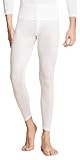 Herren-Thermounterwäsche, 100 % Seide, Maulbeerseide, leicht, lange Unterhose, Leggings, weiß, L