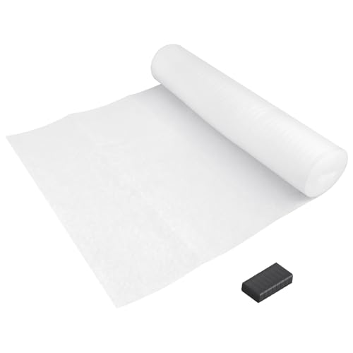 FRCOLOR Rouleau de Papier Oléofuge pour Hotte Aspirante 10 Mètres, Papier Absorbant Blanc Anti-huile Cuisine, Filtre de Protection Réutilisable, Adapté à L’entretien des Hottes