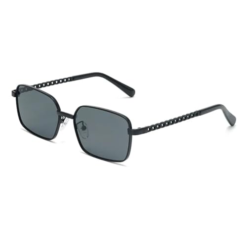 Lunettes de soleil rectangulaires vintage osez l'éclat du métal et des verres transparents