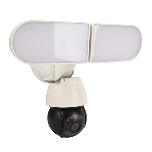 Caméra de Détection de Mouvement AI Caméra de sécurité Extérieure à Vision Nocturne Couleur 1920 * 1080 Résolution HD Interphone Vocal pour Cour (Prise UE)