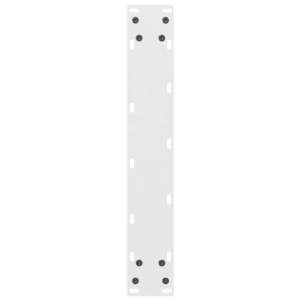 vidaXL Patas para Mesa de Bar Blancas (2 Unidades, 50 x 100-101 cm, Acero)
