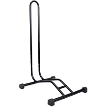 Bike Floor Stand | High Strength Metal Floor Parking Rack,Portable Cycling Stand, Freestanding L Shaped Rack for Indoor Bike Storage, 1, Black