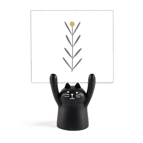 Support mémo chat noir Herbe S Art pour ne plus perdre vos notes de bureau