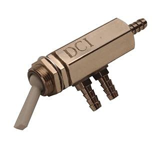 DCI International 7836 Toggle Cartridge Routing Valve, On/Off, Side & Rear Ported, Gray Brass